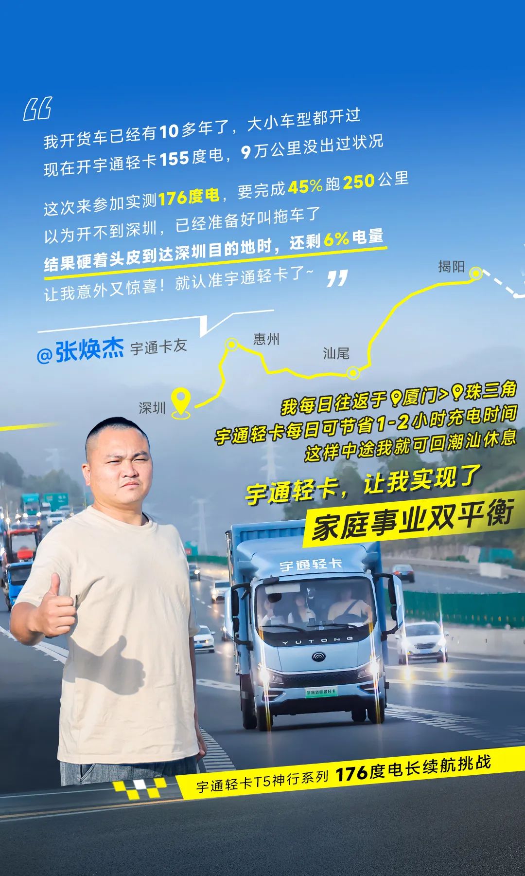 卡友接力实测528公里 | 神行176，千里跨闽粤