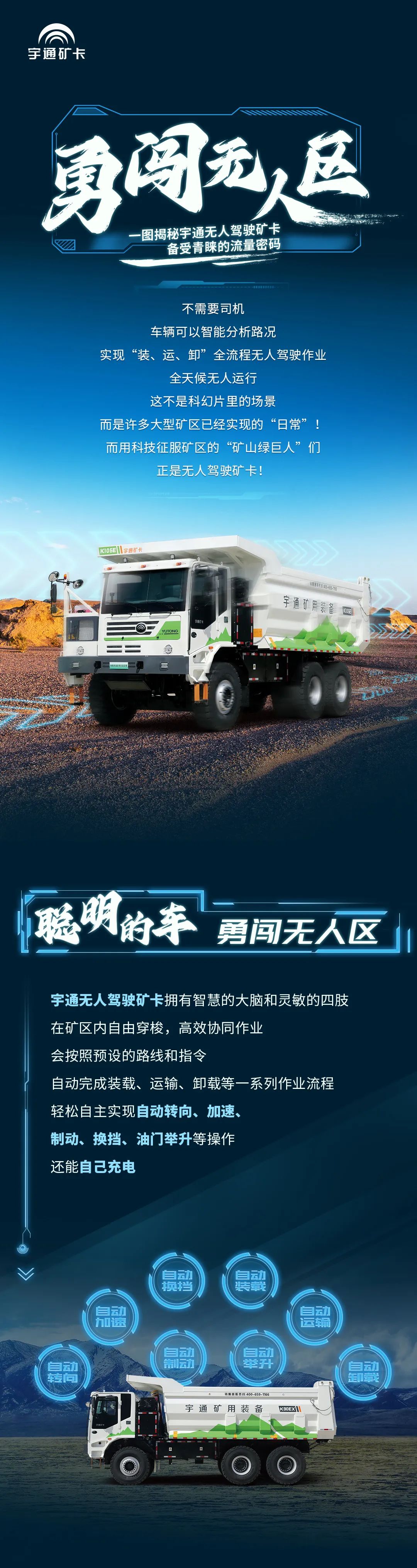 一图揭秘宇通无人驾驶矿卡备受青睐的流量密码