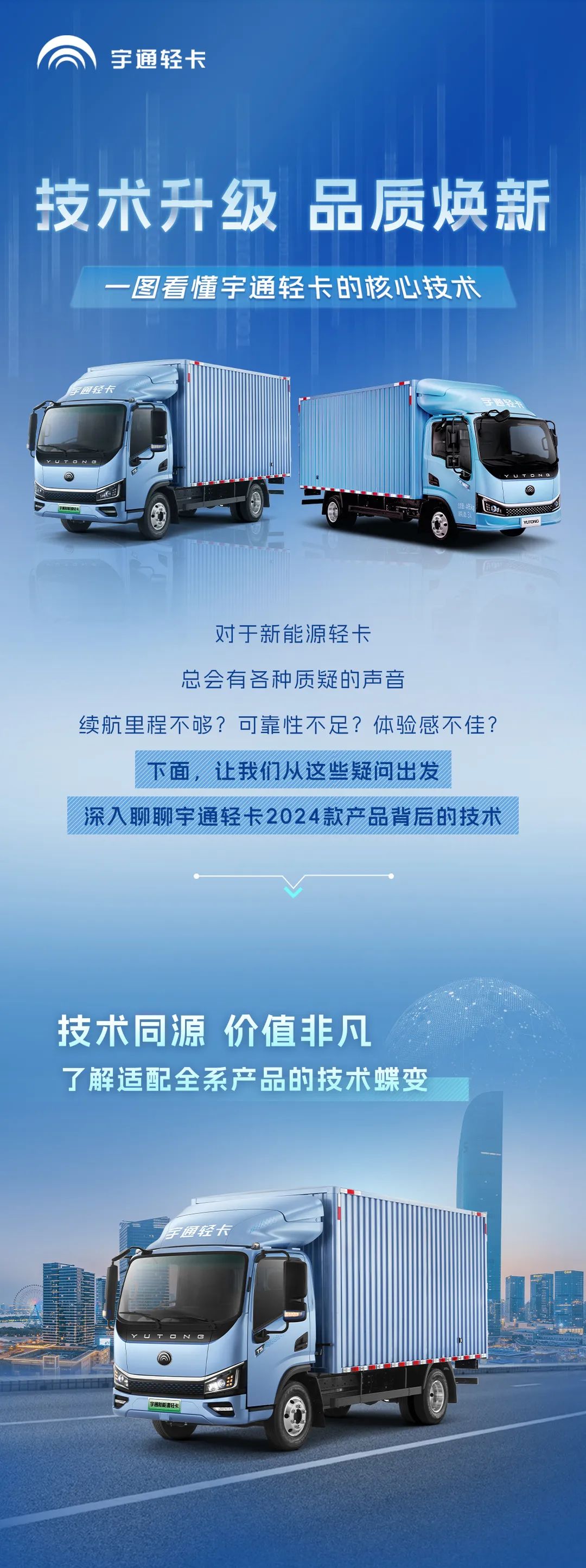 不藏了，宇通轻卡再一次技术蝶变了！